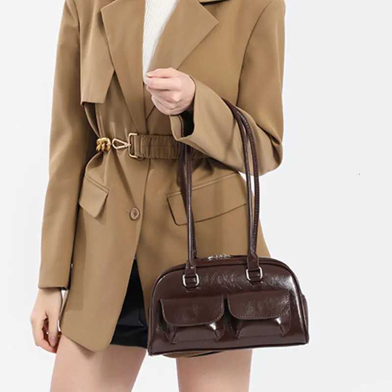 New Womens Bag Luxury Designer Bowling Bags Fashion Women Shoulder Bag Vintage French Style Female Handbags WZ088 XJ250704