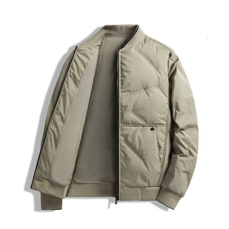 Lightweight Down Jacket Mens Winter New Item Middle-aged and Elderly Baseball Collar High-end Business Leisure Sports Warm Top W250722