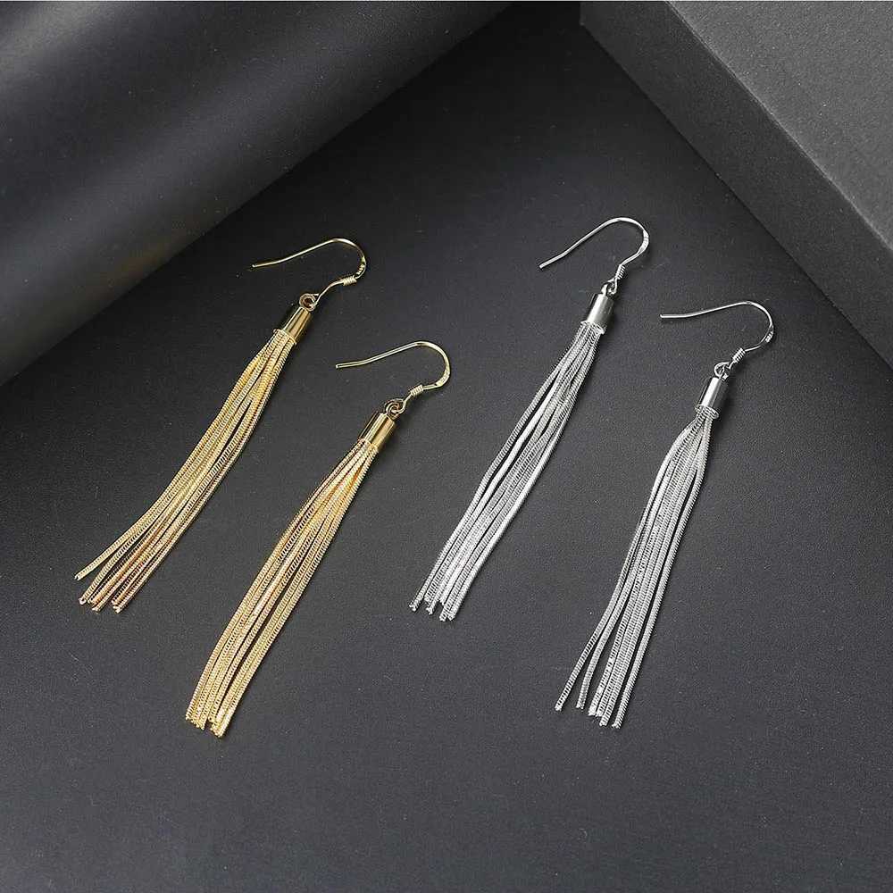 7049 Piercing Long Tassel Drop Earrings For Women Christmas Gift Gold Color Women Accessories Jewelry Fashion Jewelry E267 XJ250722
