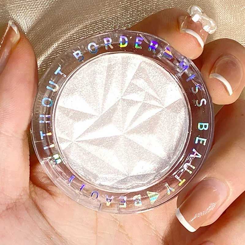 Brightening Face Highlighter Palette Waterproof Monochrome Shimmering White Silver Highlight Makeup High Gloss Face Repairing W250722