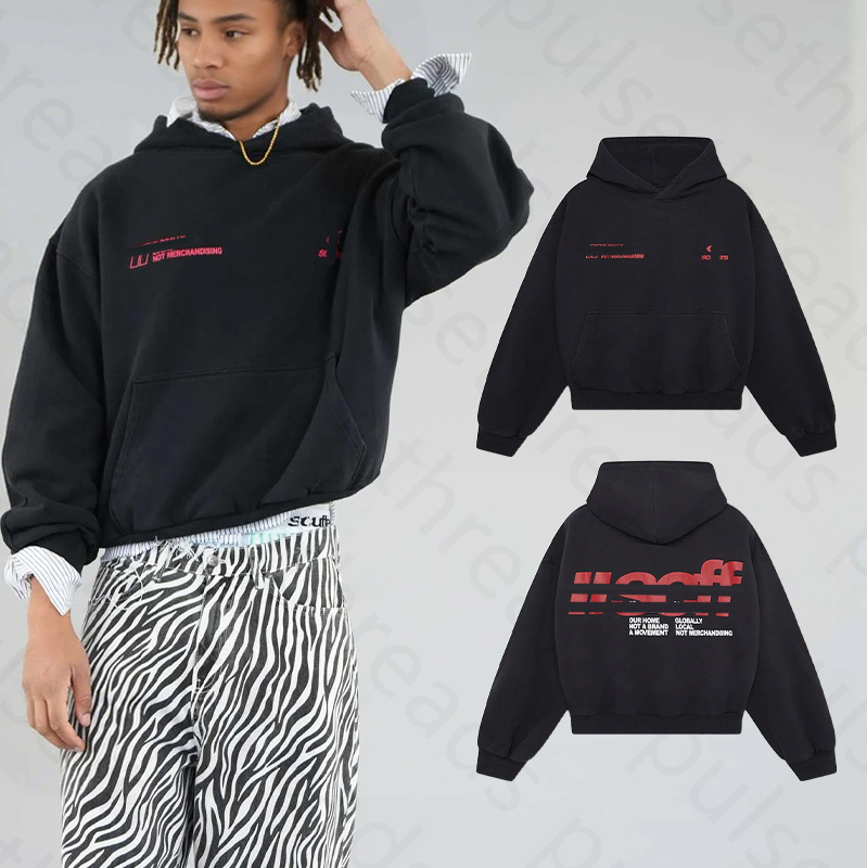 scuff hoodie scuffeys hoodies tech fce hoody mens sweater sweatshirts graphic sweatshirt jumper strtwear Q25092 S251124