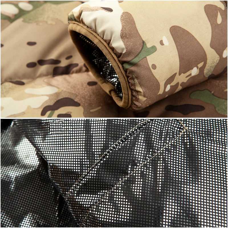 Mens Winter Down Jacket Cotton Parka Camouflage Spring Warm Thermal Hooded Male Winter Lightweight Jacket and Outerwear Coats W250722