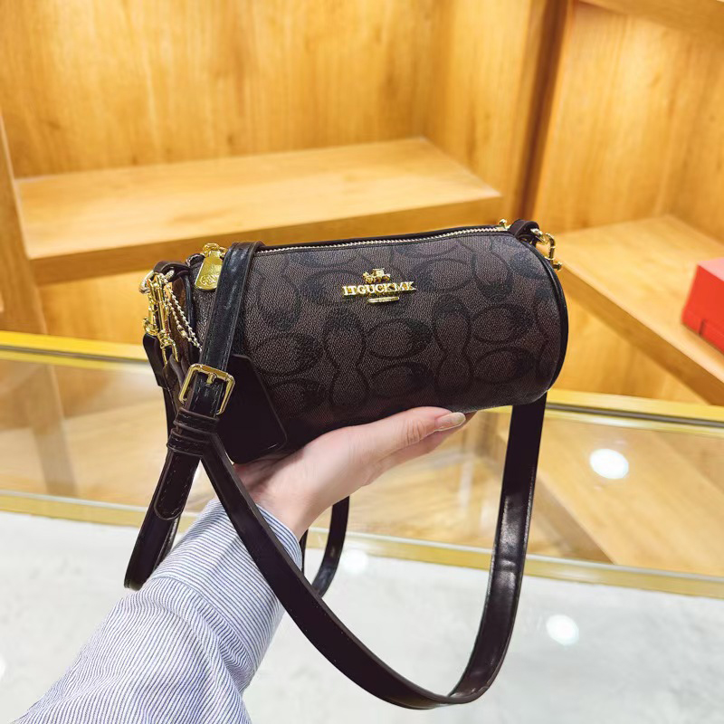 Designer Bag New French-Inspired Cylinder Bag for Women - Retro Chic Shoulder, Top Handle Underarm Crossbody Purse