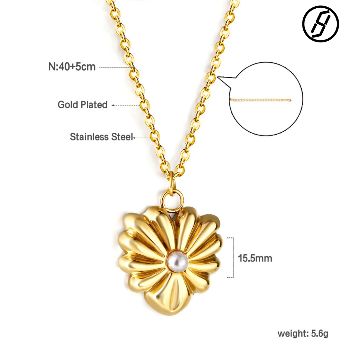 Japanese Korean Style Fashion Titanium Steel Pendant Inlaid with Zircon Trendy Personalized Accessories Three-ring Buckle Bee Necklace Designer Women&