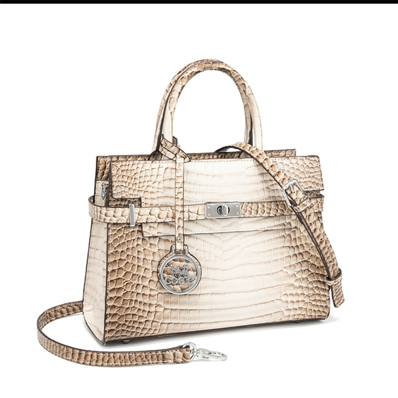 COCIO designer shoulder bag New high-quality crocodile patterned white luxury vintage leather crossbody bag