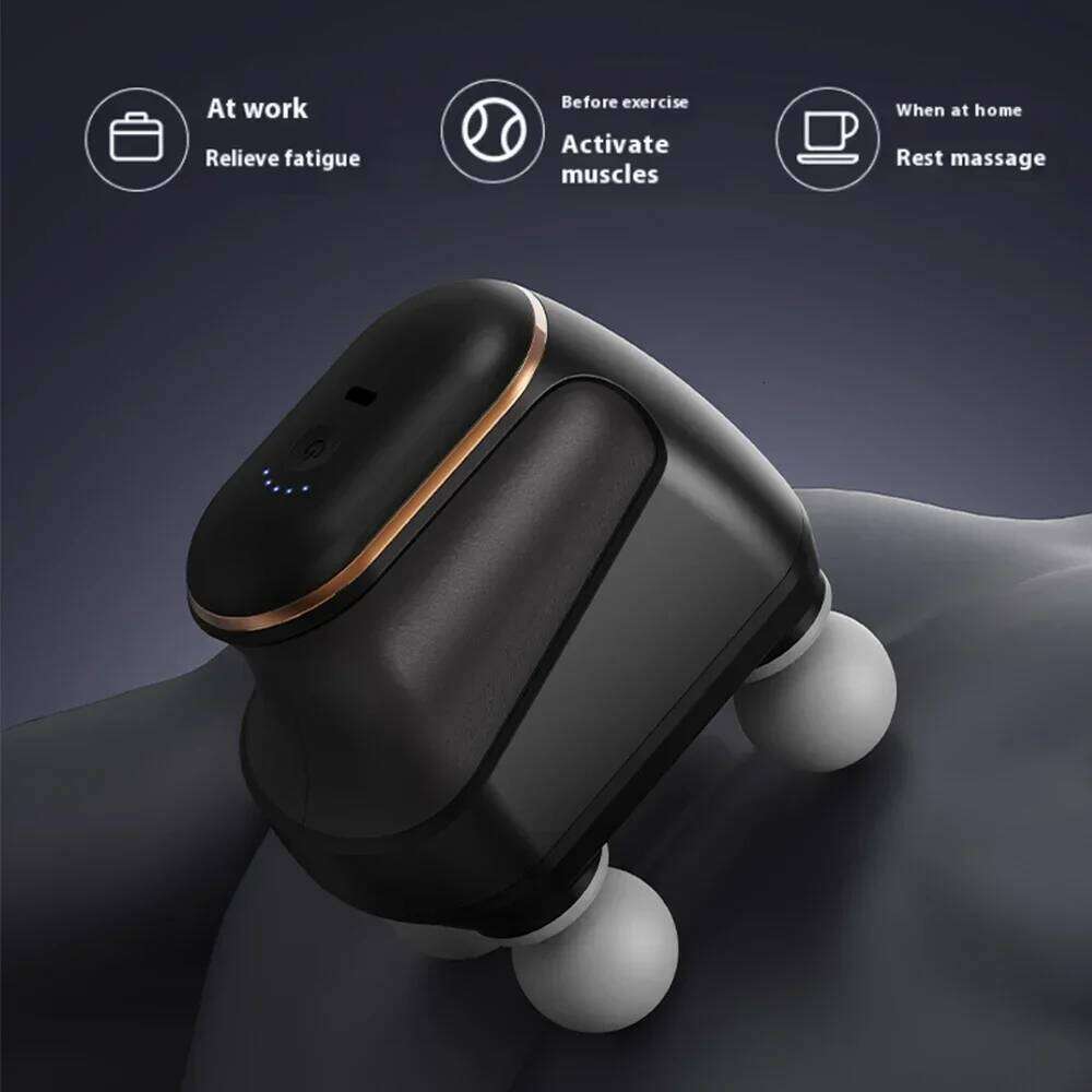 Portable Muscle Massager Gun Four-head High Frequency Neck Shoulder Waist hine Professional Fascia Massage