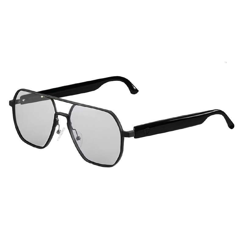 Designer brand smart bluetooth glasses GS punk metal double beam of light magnetic outdoor photochromic lenses