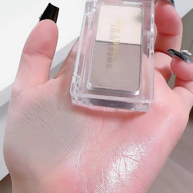 2 Color Tone Shading Shadow Powder Palette Contouring Highlighting Bronzer Brighten Contour Three-dimensional Nose Makeup Shading Palette W250722