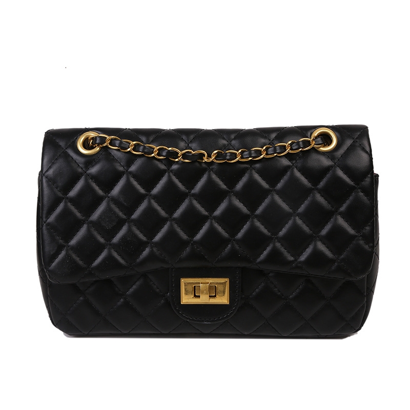 Women's new Fashion Bags Diamond-pattern Chain Bag Single-shoulder and Crossbody Bag Classic European and American Women's Bag