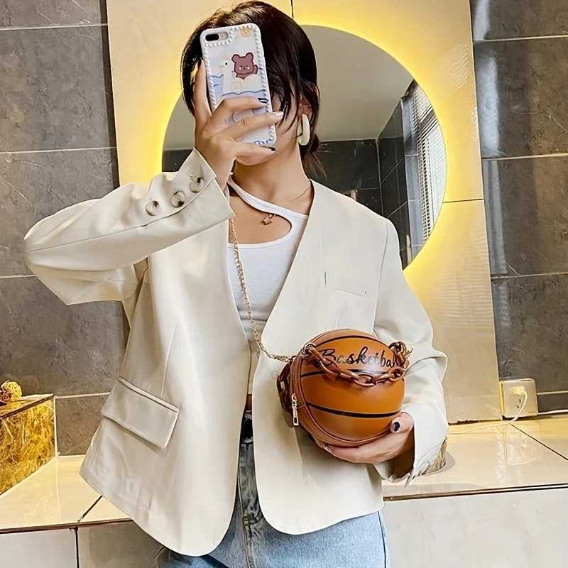 2023 INS Super Hot Persali Basketball Bag New Versatile Shoulder Crossbody Bag Korean Edition Round Bag Y250722