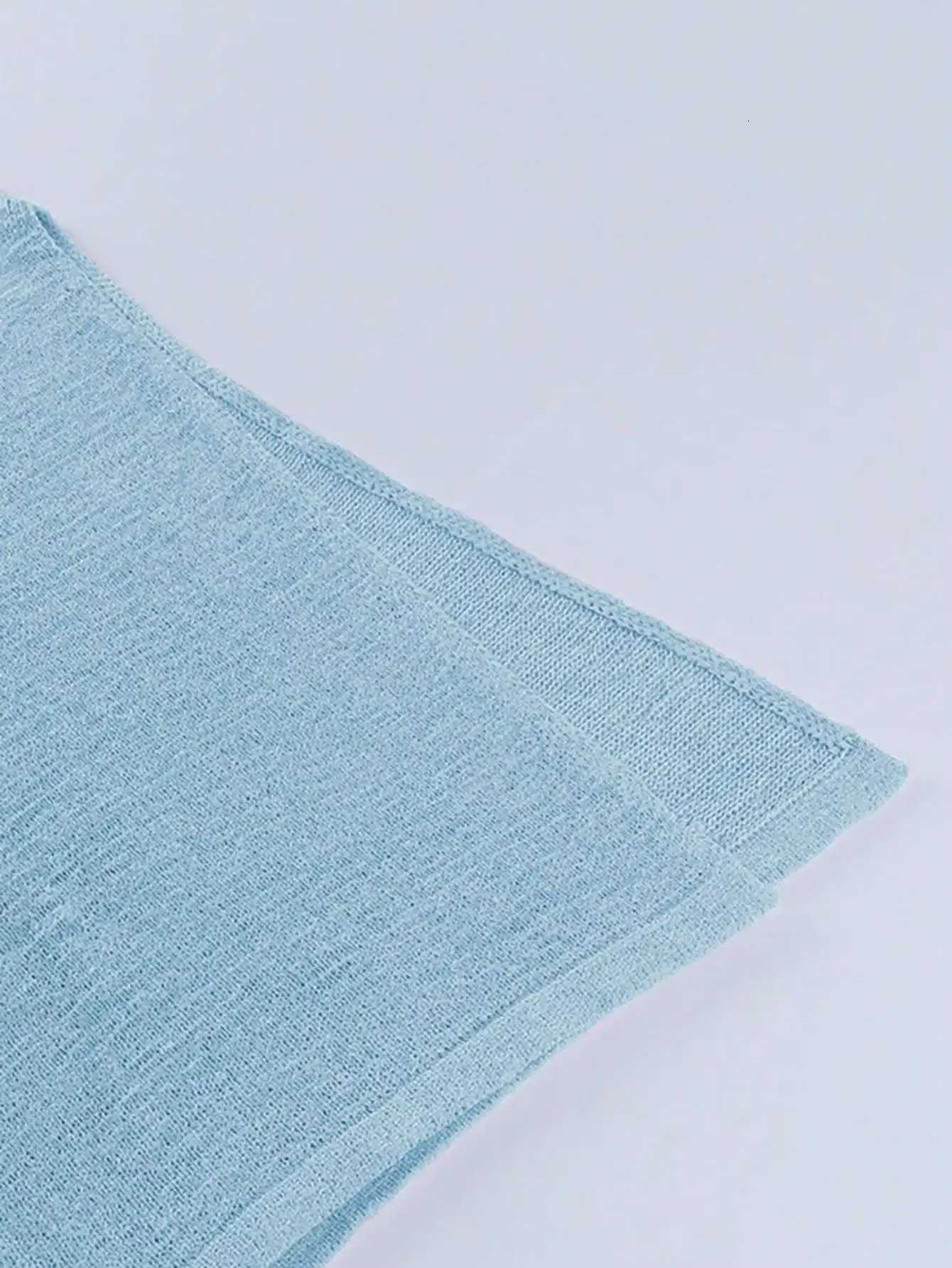 Solid Color Strappy Backless Sexy High Slit Woolen Dress XJ250722