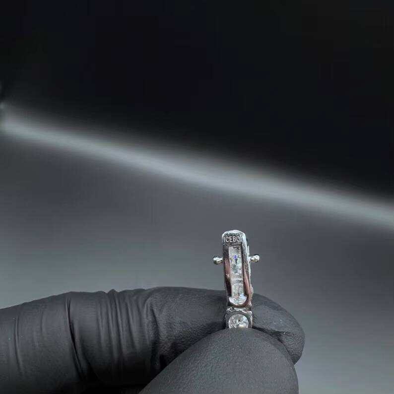 Wholesale Price Hot Sale 5mm Tennis Chain Moissanite VVS1 Diamond S925 with Gold Plated Iced Out Pendant Necklace Tennis Chain
