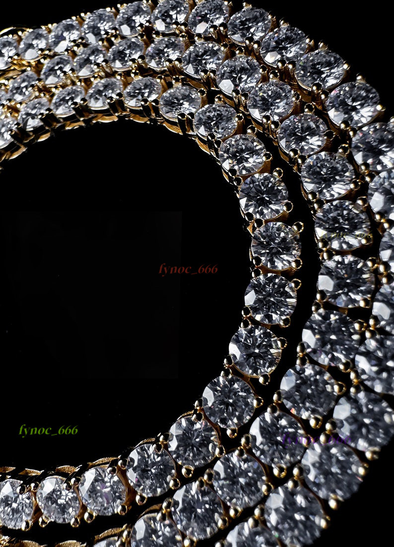 Luxury Men Women Hip Hop Iced Out Fine Jewelry 2MM 3MM 4MM 5MM S925 Silver Vvs Moissanite Tennis Chain Necklace