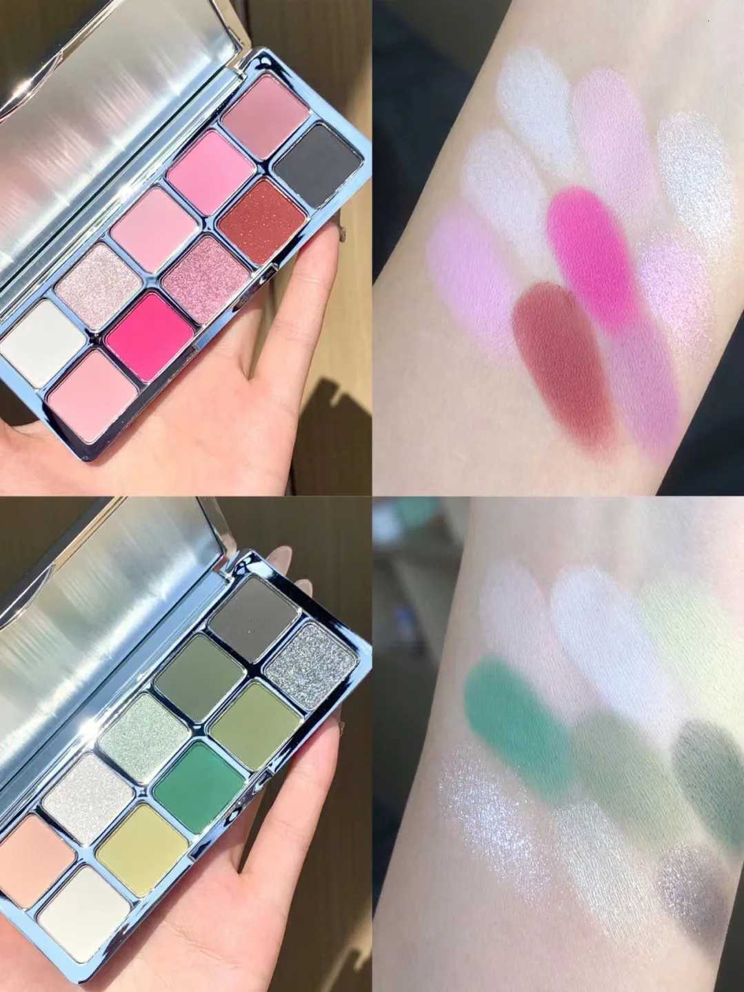 10 Colors Eyeshadow Palette Matte Shimmer Waterproof Sweatproof Long-lasting Shining Glitter Shadow Makeup 601 W250722