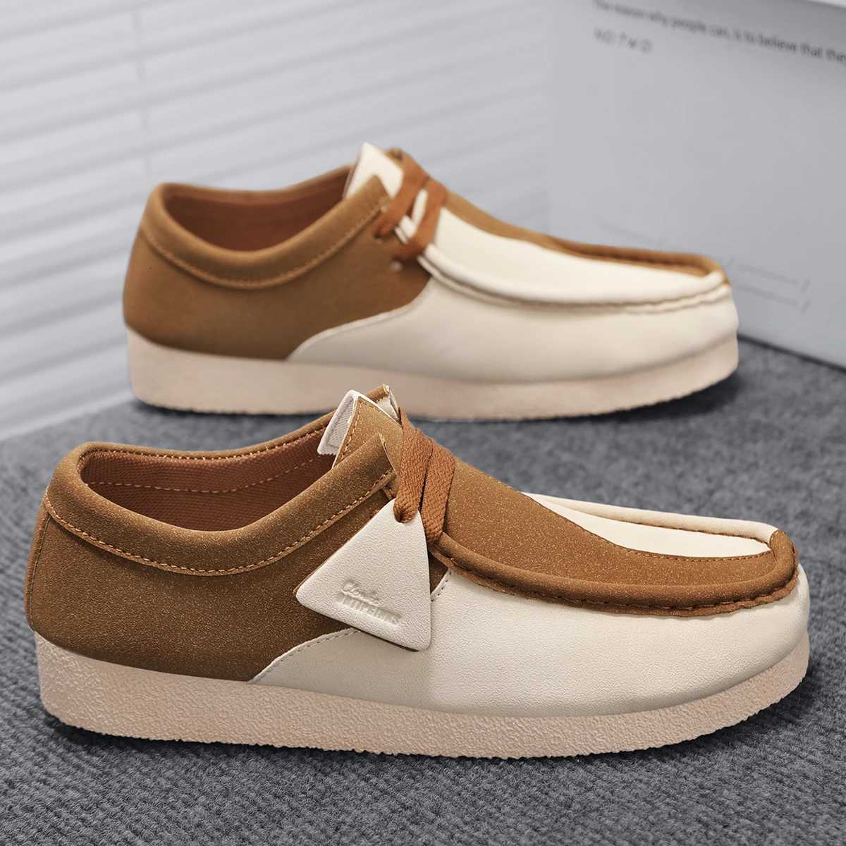Autumn Men Casual Shoes High-end Suede Leather Business Shoes Non-slip Male British Comfortable Breathable Flats Shoes 39-44 XJ250722