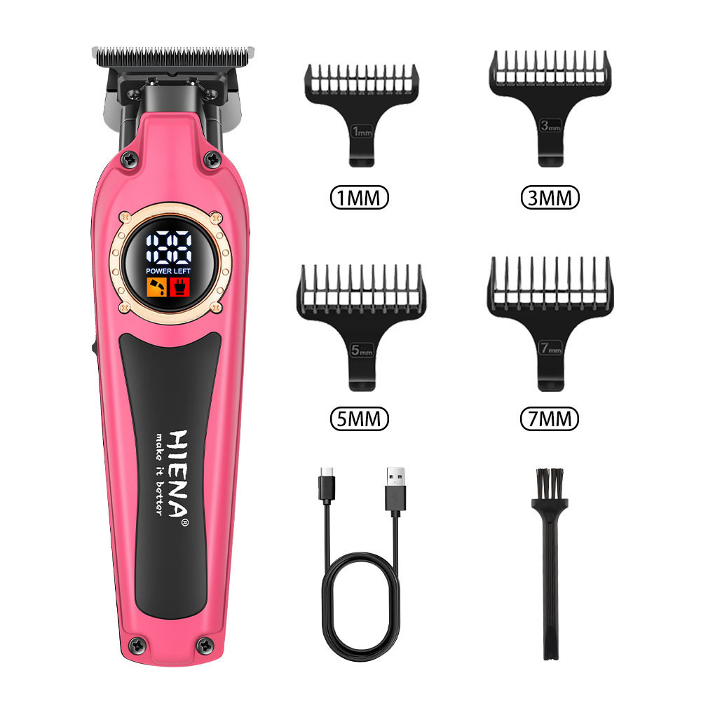Specialized for oil head digital display hair clipper new type electric trimmer smooth head beauty electric trimmer hair cutting R250517