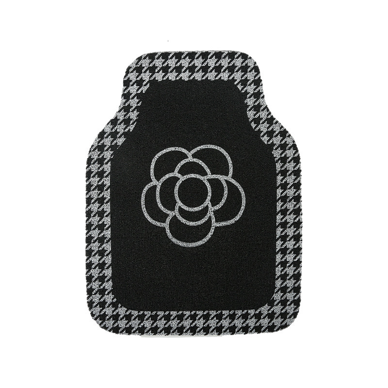 Universal Floor Camellia Silk Loop Single Piece Anti-dirt Carpet Decoration Car Interior Rear Foot Mat