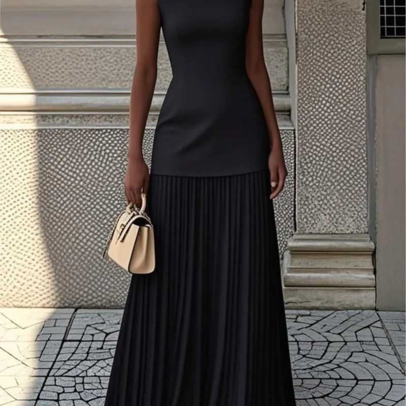Womens Strapless Long Prom Dress Ele Wedding Dress Casual Loose Ruched Maxi Dress Floor Length Ele Evening Dress XJ250722