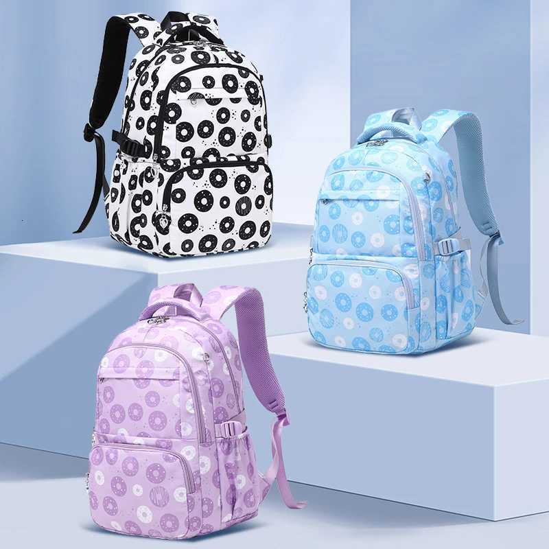 Large-Capacity Student Schoolbag Girls Lightweight Waterproof Backpack Cute Lightweight Simple Printed Three-Piece Backpack Y250722