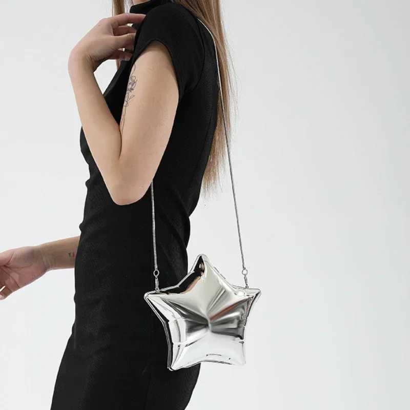 Acrylic Bright Five Pointed Star Zero Wallet 2025 Sweet Cool Spicy Girl Lipstick Party Mini Bag Banquet Niche Candy Colored Bags Y250722