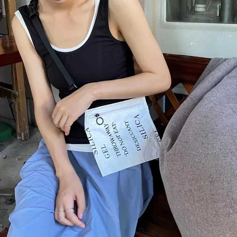 2024 Simulated Desiccant Wen Bag Dupt Paper Shoulder Bags Fi Letter White Small Crossbody Bag Ch Bag Purse Phe Y250722