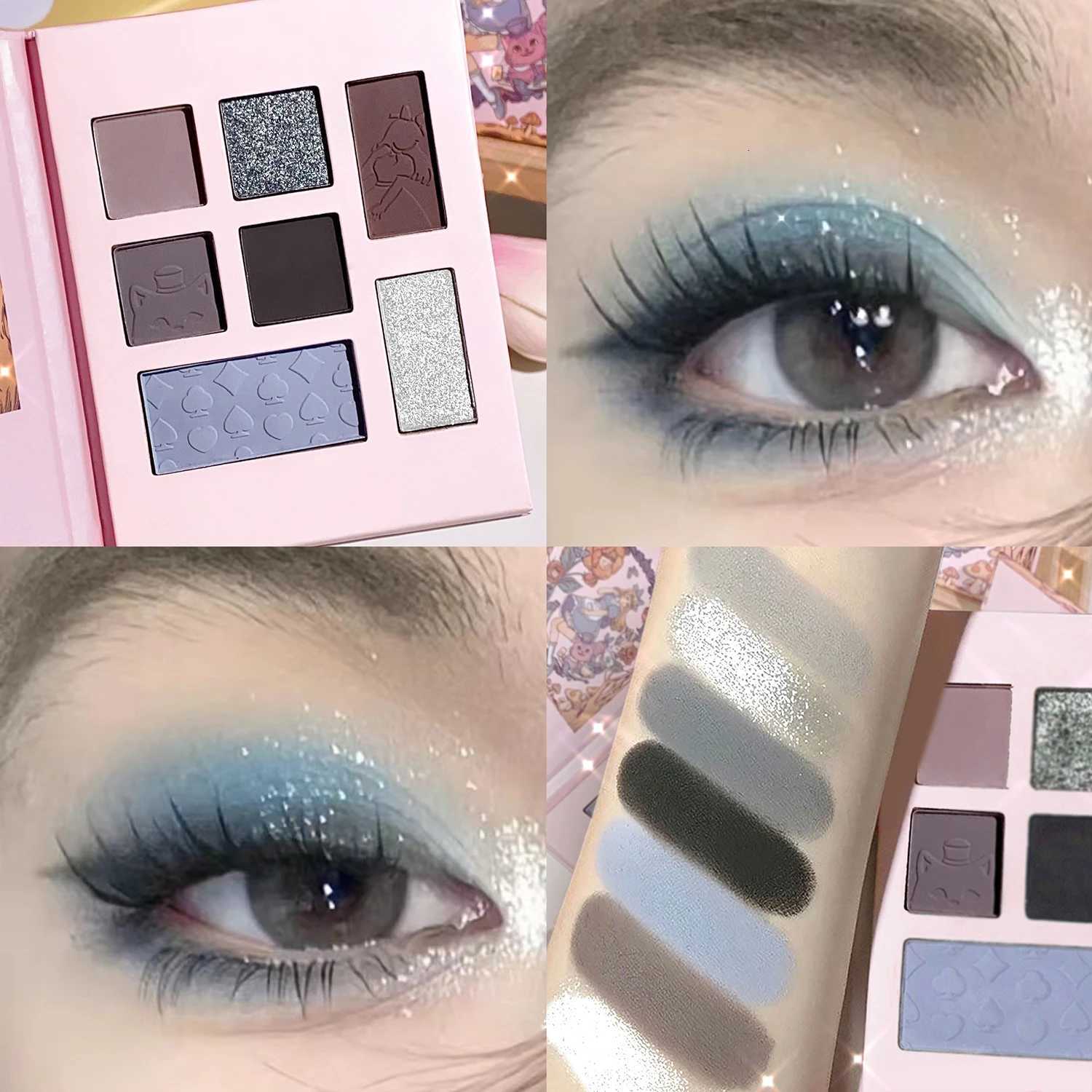 Midsummer Garden Eyeshadow Palette - Gray Pink Earthy Matte And Contour Seven Shades Eyeshadow W250722