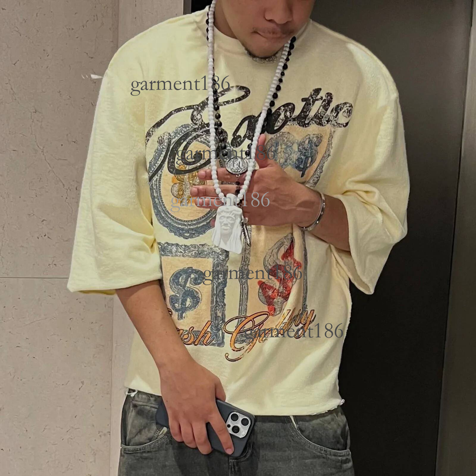 Mens T Shirt Graphic Tee Half Sleeve Short Shirts Womens Vintahe Hip Hop Graffiti Oversized Harajuku Loose Tops 70e