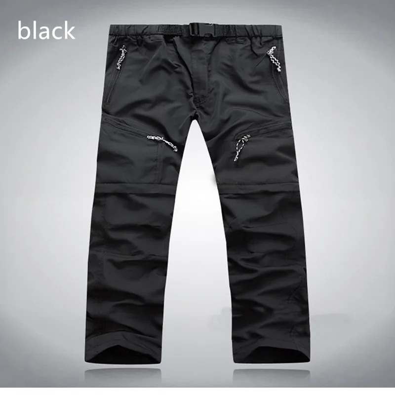Men Quick Dry Outdoor Pants Removable Hiking Camping Pants Male Summer Breathable Hunting Climbing Pants S-XXXL 4 Color 250717