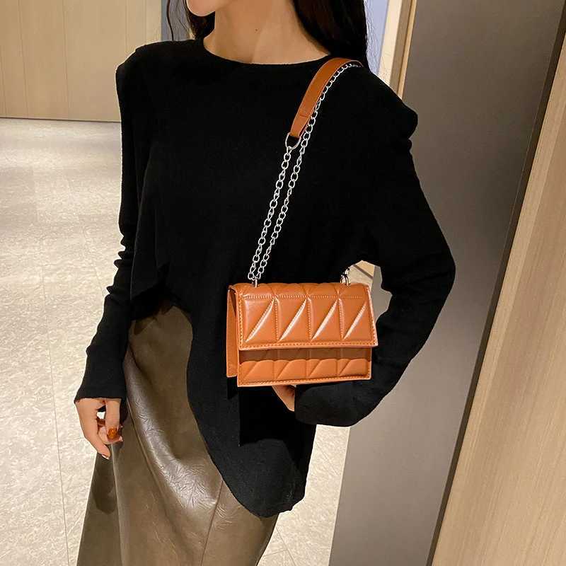 Designer Fashion Women Shoulder Bag Ladies PU Leather Handle Handbags Chain Strap Crossbody Bags for Women XJ250704