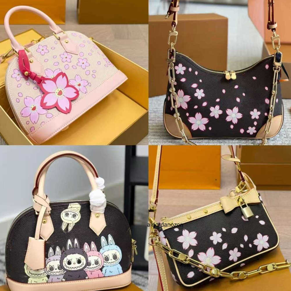 vintage bag murakami cherry bag TM women luxurys designer bags denim totes handbag pochettes wallets nano bag purse Marelle bag chain bag crossbody bag