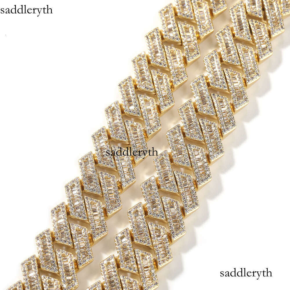 dia necklace designer jewelry iced out sier Necklace Full Iced Out Hiphop Chain Pass The Dia Test chains for men cuban link moissanite chain