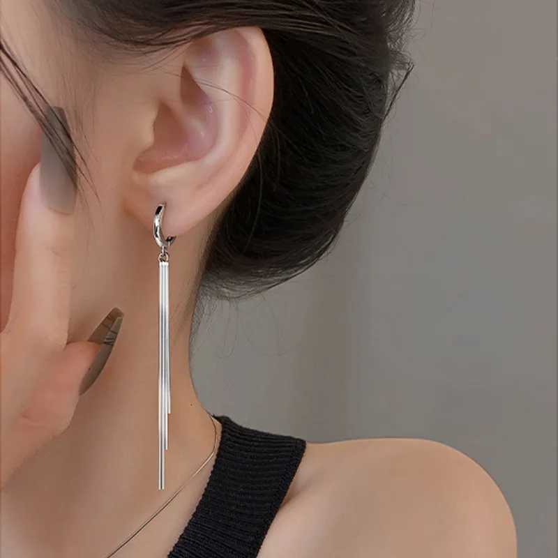 Fashion Long Tassel Earrings for Women Gold Silver Color Simple Geometric Unique Korean Earrings Wedding Jewelry Accessories XJ250722