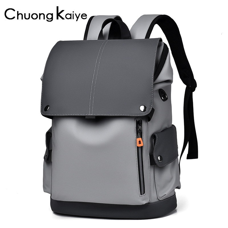 Free Shipping Designer Luxury Chuongkaiye New Men's Casual Large Capacity Backpack Waterproof Fashion Simple Student School Bag Trendy Leisure Tr