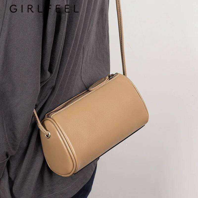 Genuine Leather Women Spring Summer Crossbody High Grade Textured Niche Pillow Mini Bag Shoulder Bags 5.
