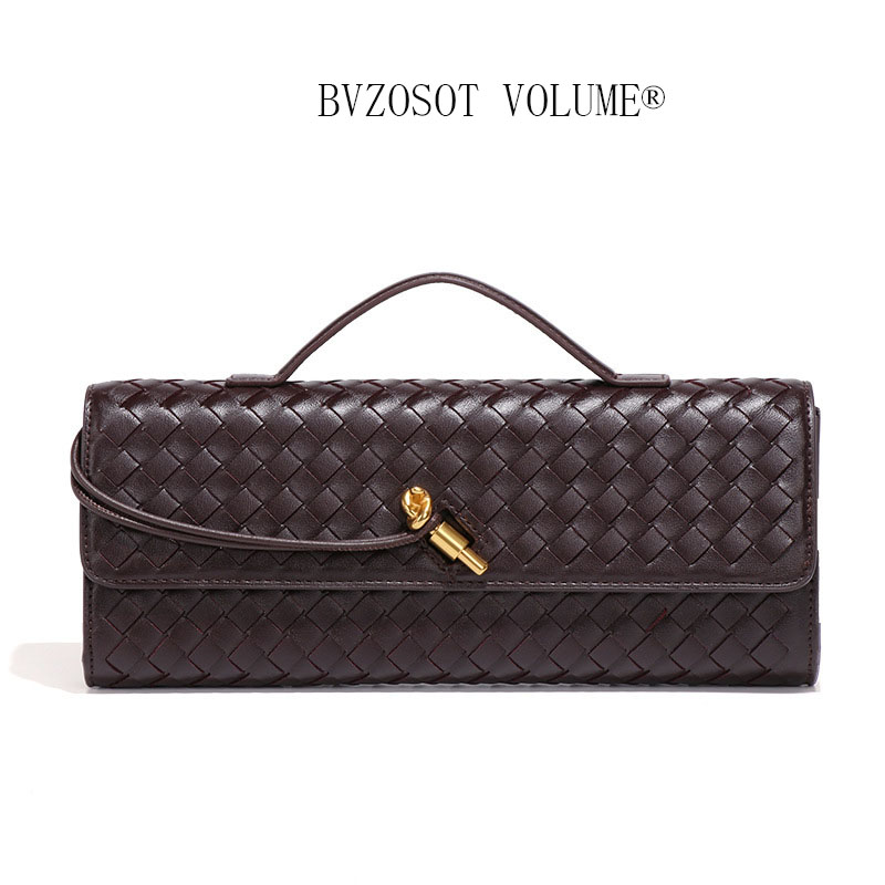 Fashion Hand - knitted Evening Baguette Bag Accordion Bag Horizontal - style Handheld Single - shoulder and Cross - body Bag bags