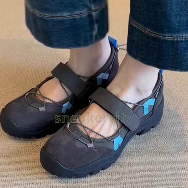 designer shoes ballet style colorblocked velcro sneakers womens casual breathable trainers fashion comfort soft-soled durable women shoes