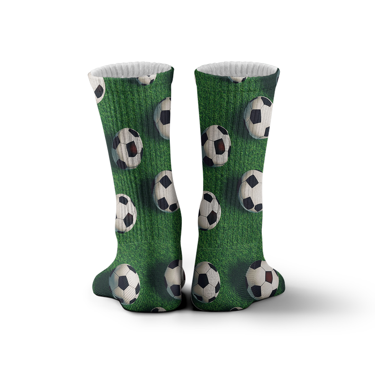 Soccer Field & Balls Unisex Tube Designer Socks C081