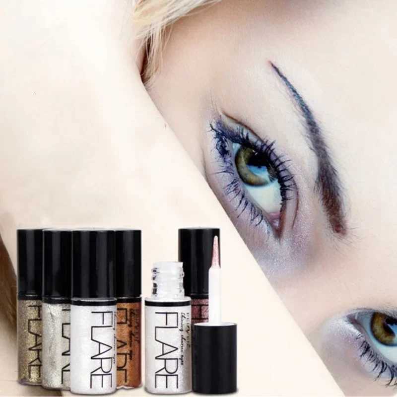1Pcs Professional Shiny Liquid Eyeshadow Eyeliner Cosmetics for Women Pigment Silver Rose Gold Color Glitter Cheap MakeupW250722