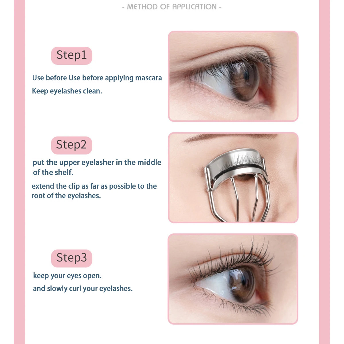 IMAGIC 1Pcs Silver Protable Long Lasting Professional Natural Curling Not Hurt Eyelashes Folding False Beauty Tools Cosmetic 250716