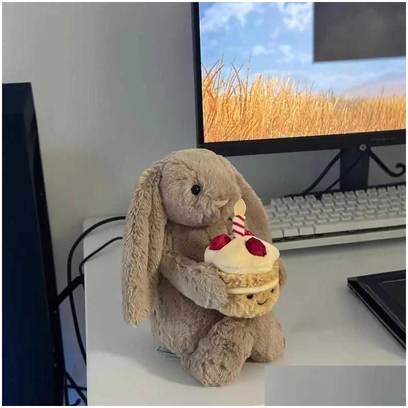 Stuffed Plush Animals Toy 30Cm Shy Bonnie Rabbit Decorates Holiday Gifts For Cats Dogs And Pets With Birthday Ce Doll Y250425 Dr Otvgf XJ260303
