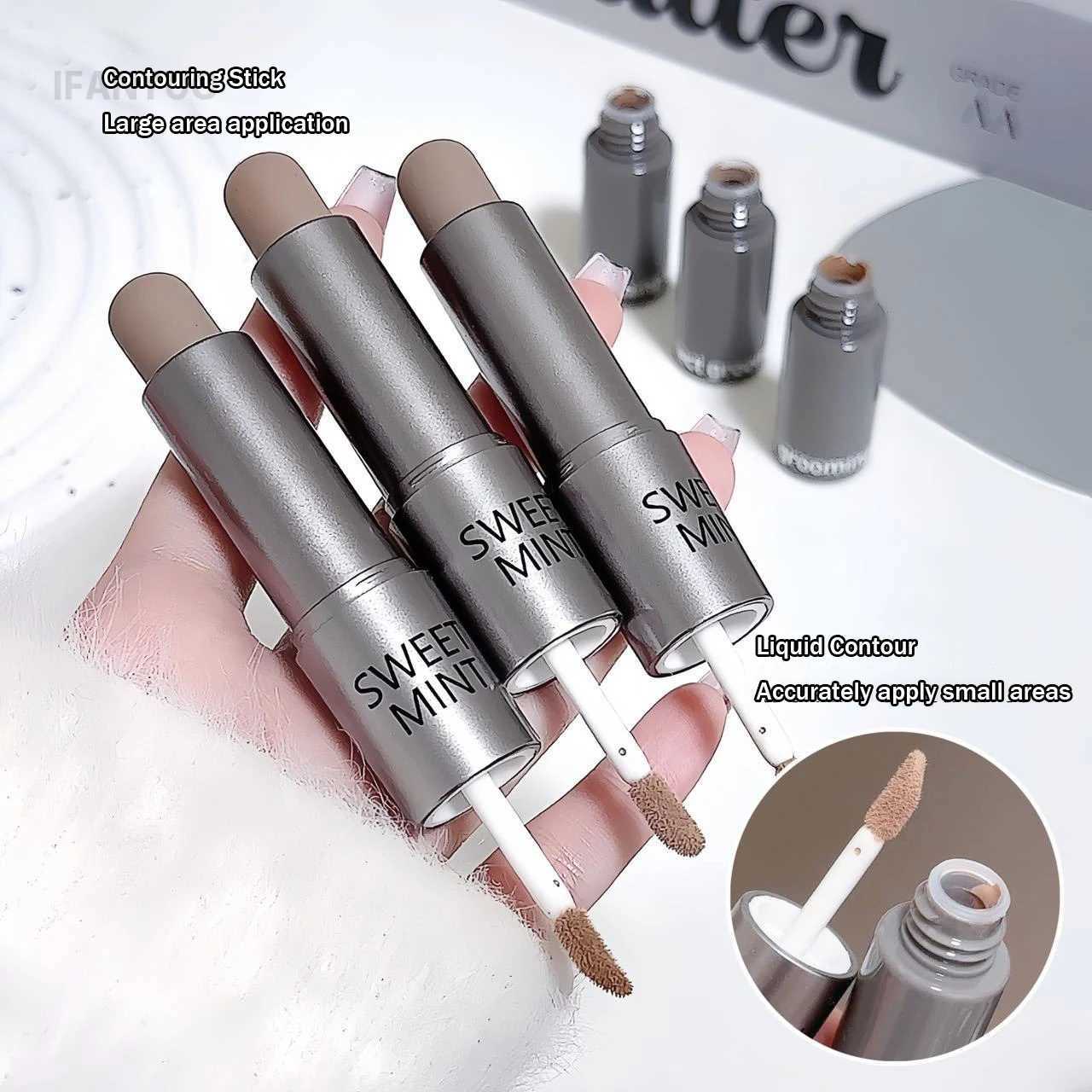 Moisturizing Matte Concealer Contour Stick Smooth Lasting 3D Nose Shadow Waterproof Face Highlight Brightening Contour Makeup W250722