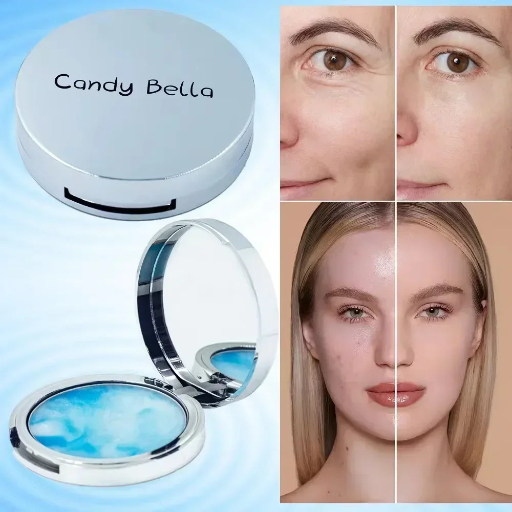 Candy Bella Blue Sky And Cloud Oil Setting PowderLightweight Long-Lasting Matte FinishIncludes Mirror Applicator 250716