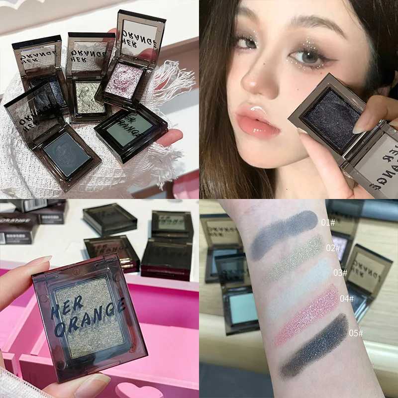Chameleon Green Eyeshadow Metallic Smoky Monochrome Eyeshadow Palette Matte and Glitter Earth Gray Multicolor Eye Makeup W250722