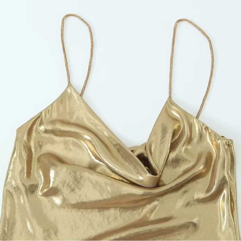 2025 Sexy Gold Silver Dress for Women Glitter Backless Short Dresses for Women Prom Gala Party Mini Dresses for Women XJ250722