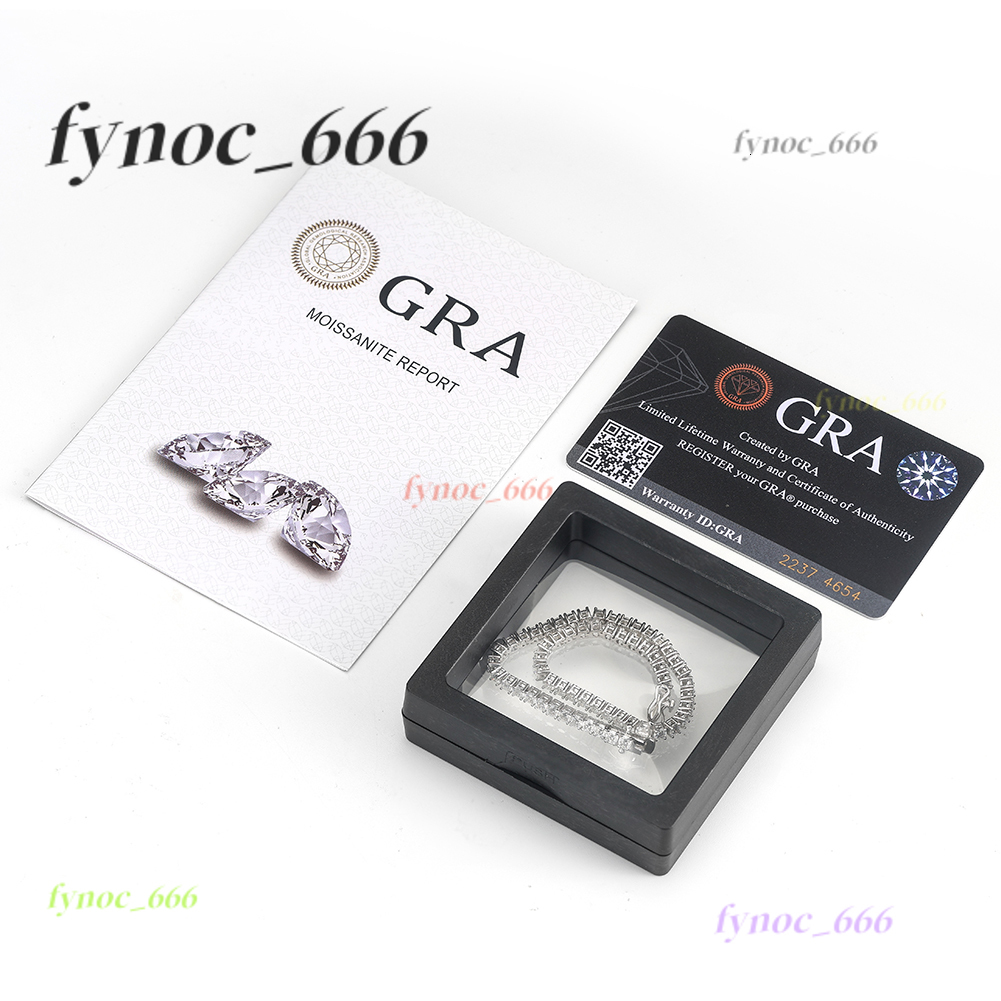 Luxury Men Women Hip Hop Iced Out Fine Jewelry 2MM 3MM 4MM 5MM S925 Silver Vvs Moissanite Tennis Chain Necklace