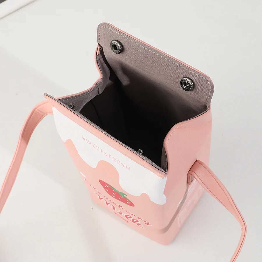 Fi carto milk cart shape ladies shoulder bag carto mobile phone bag. Y250722