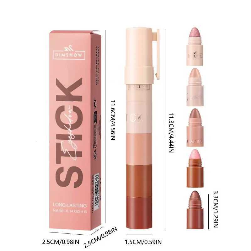 5-Color Matte Shimmer Eyeshadow Stick Easy To Use Waterproof Anti-Smudging And PortableW250722