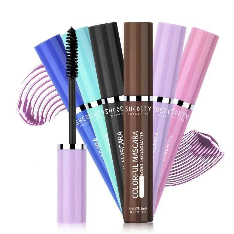 Long-lasting Colored Waterproof Hyper-Curl Lengthening Eyelashes Blue Mascara Cream Non-fading Non-caking Eyes Cosmetics X250722