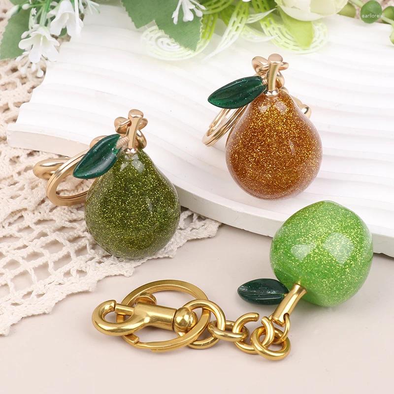 Keychains Cute Bag Charms - Pear & Apple Pendant for Handbags, Purses, Accessories, Decorative Gifts Z260130