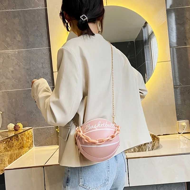 2023 INS Super Hot Persali Basketball Bag New Versatile Shoulder Crossbody Bag Korean Edition Round Bag Y250722